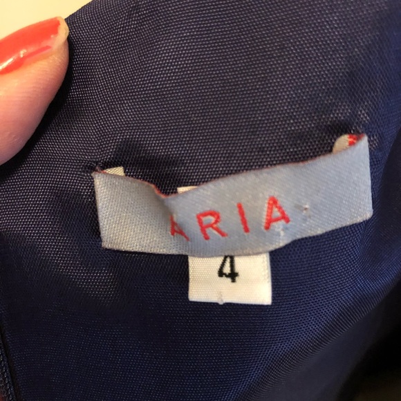 Aria Brand Bridesmaids Beautiful Plum Midi Dress - Picture 6 of 6